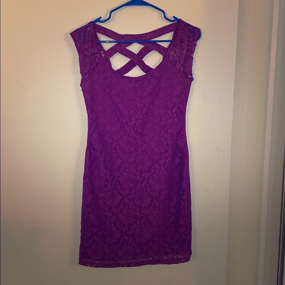 Purple Lace Dress - Picture 1 of 2
